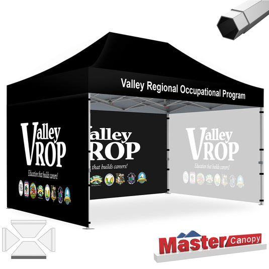 Mastercanopy Core-35 Custom Canopy Tent Heavy Duty Pop‑up Personalized 10x10, 10x15, 10x20