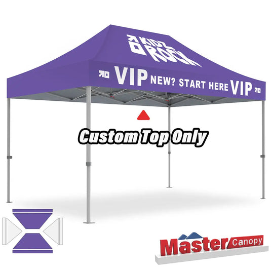 Custom Pop‑up Canopy Tent Top Only – 8x8, 10x10, 10x15, 10x20