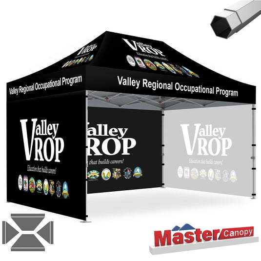 Mastercanopy Core-35 Custom Canopy Tent Heavy Duty Pop‑up Personalized 10x10, 10x15, 10x20