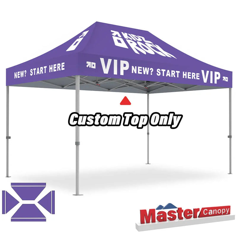 Load image into Gallery viewer, Custom Pop‑up Canopy Tent Top Only – 8x8, 10x10, 10x15, 10x20
