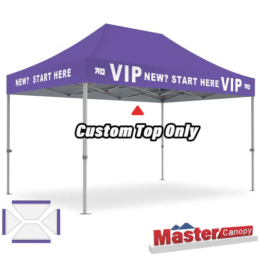 Custom Pop‑up Canopy Tent Top Only – 8x8, 10x10, 10x15, 10x20