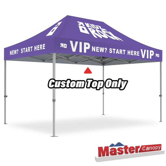 Custom Pop‑up Canopy Tent Top Only – 8x8, 10x10, 10x15, 10x20