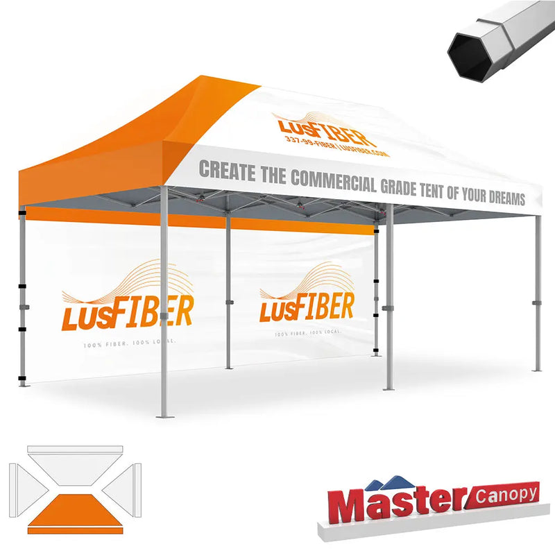 Load image into Gallery viewer, Mastercanopy Core-35 Custom Canopy Tent Heavy Duty Pop‑up Personalized 10x10, 10x15, 10x20
