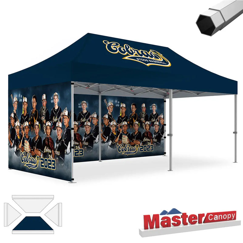 Load image into Gallery viewer, Mastercanopy Core-35 Custom Canopy Tent Heavy Duty Pop‑up Personalized 10x10, 10x15, 10x20
