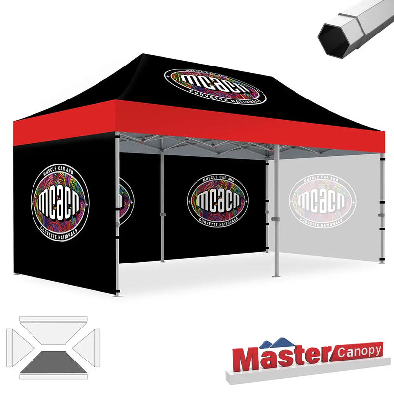 Load image into Gallery viewer, Mastercanopy Core-35 Custom Canopy Tent Heavy Duty Pop‑up Personalized 10x10, 10x15, 10x20
