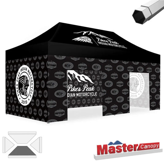 Mastercanopy Core-35 Custom Canopy Tent Heavy Duty Pop‑up Personalized 10x10, 10x15, 10x20