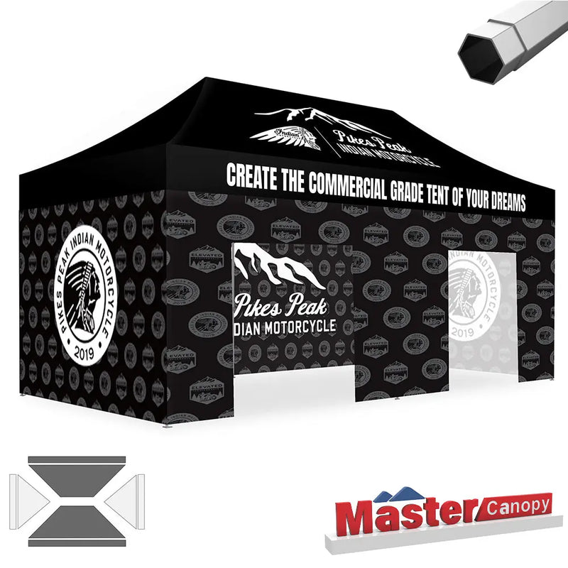 Load image into Gallery viewer, Mastercanopy Core-35 Custom Canopy Tent Heavy Duty Pop‑up Personalized 10x10, 10x15, 10x20
