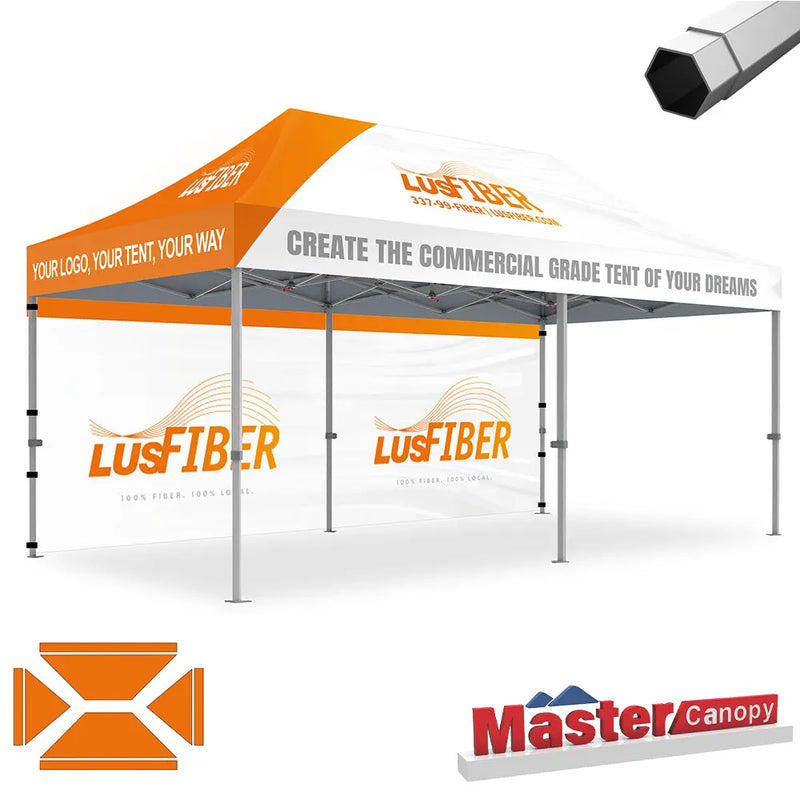 Load image into Gallery viewer, Mastercanopy Core-35 Custom Canopy Tent Heavy Duty Pop‑up Personalized 10x10, 10x15, 10x20
