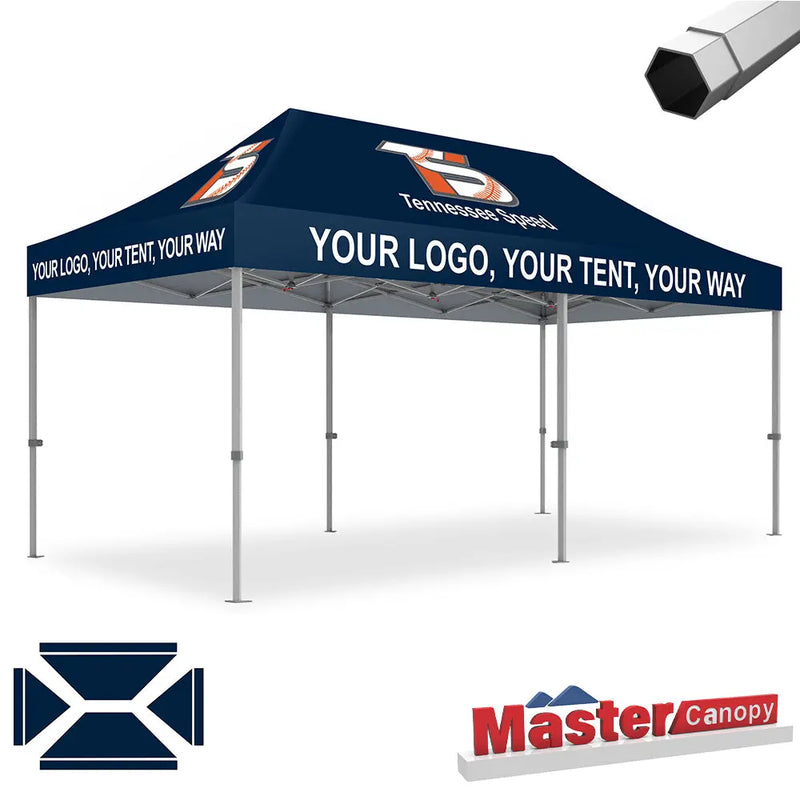 Load image into Gallery viewer, Mastercanopy Core-35 Custom Canopy Tent Heavy Duty Pop‑up Personalized 10x10, 10x15, 10x20
