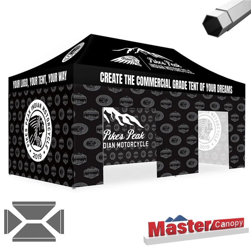 Load image into Gallery viewer, Mastercanopy Core-35 Custom Canopy Tent Heavy Duty Pop‑up Personalized 10x10, 10x15, 10x20
