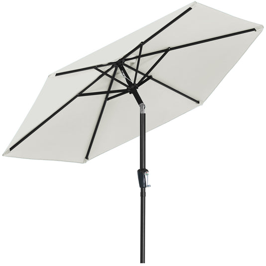 MASTERCANOPY 7.5FT Patio Umbrella for Outdoor Market Table 6 Ribs