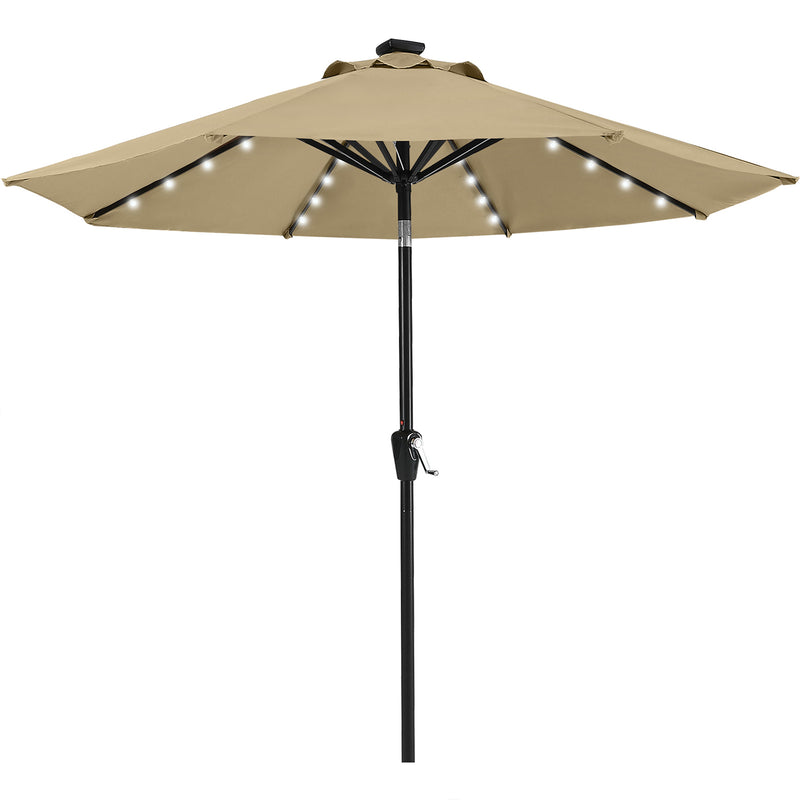 Load image into Gallery viewer, MASTERCANOPY Patio Umbrella with 32 Solar LED Lights 6&amp;8 Ribs
