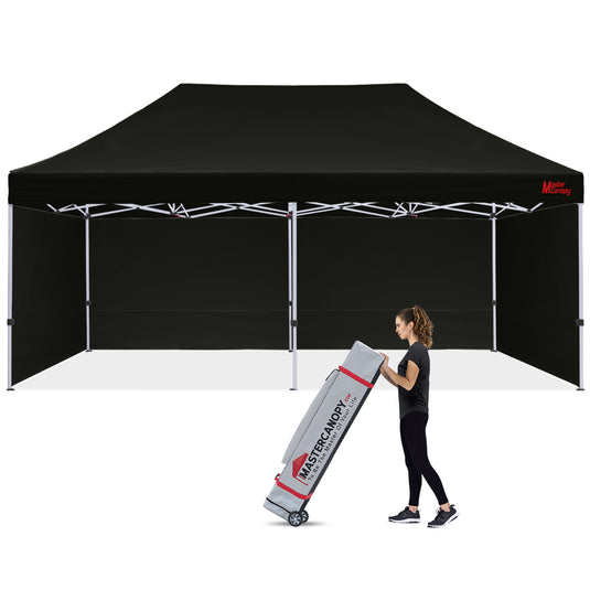 Mastercanopy Lite-30 Commercial Canopy Tent with Sidewalls - 10x10, 10x15, 10x20