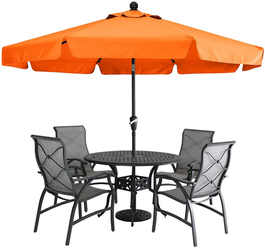 MASTERCANOPY 7.5FT/9FT Valance Patio Umbrella for Outdoor Table Market-CA