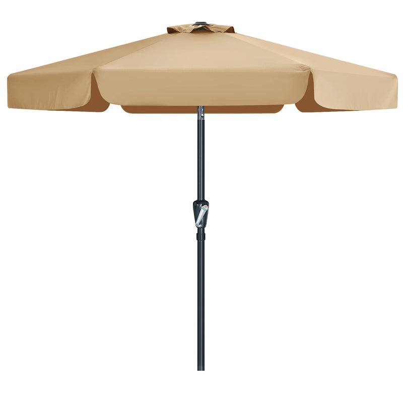 Load image into Gallery viewer, MASTERCANOPY Valance Patio Umbrella for Outdoor Table Market 6/8 Ribs
