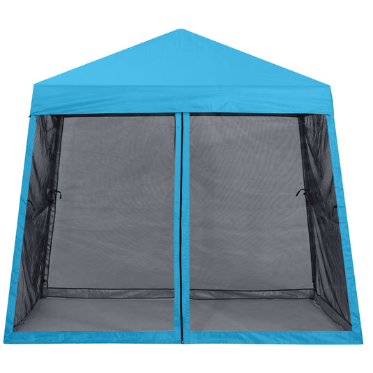 Leisure Sports Stable Pop-Up Canopy Tent with Mosquito Netting - 8x8, 10x10, 11x11