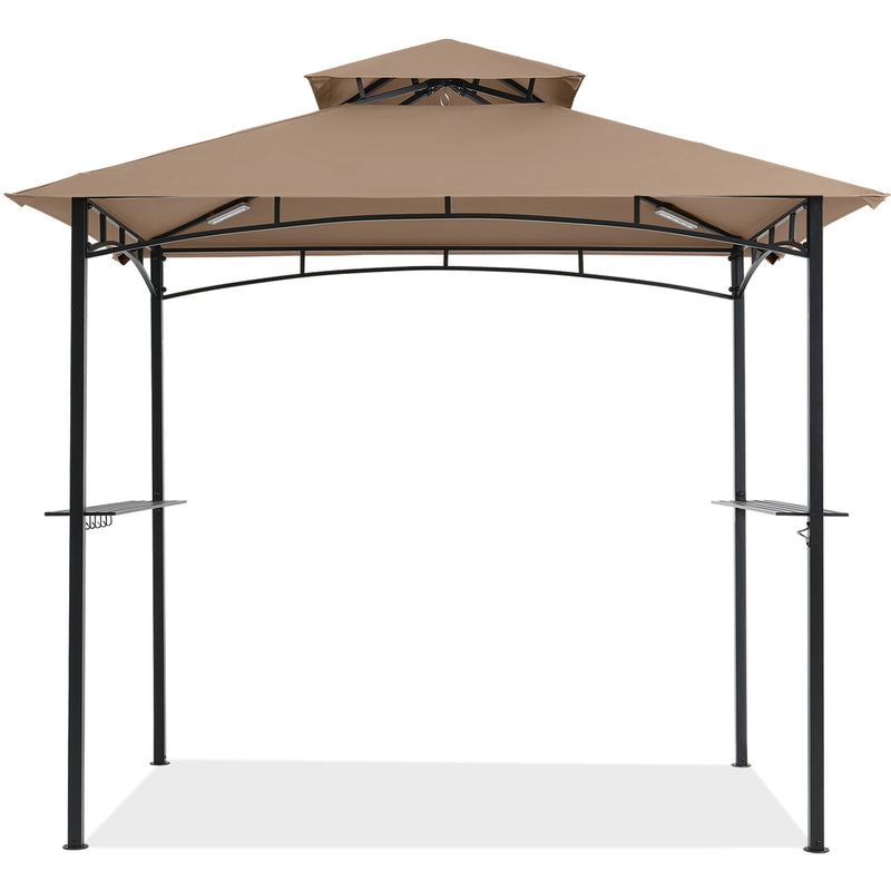 Load image into Gallery viewer, 8x5 Grill Gazebo Outdoor BBQ Gazebo Canopy with 2 LED Lights
