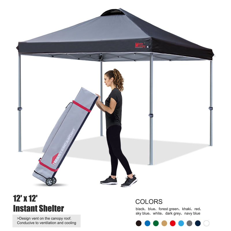 Load image into Gallery viewer, Leisure Sports Durable Ez Pop-Up Canopy Tent with Vented Top - 8x8, 10x10, 12x12
