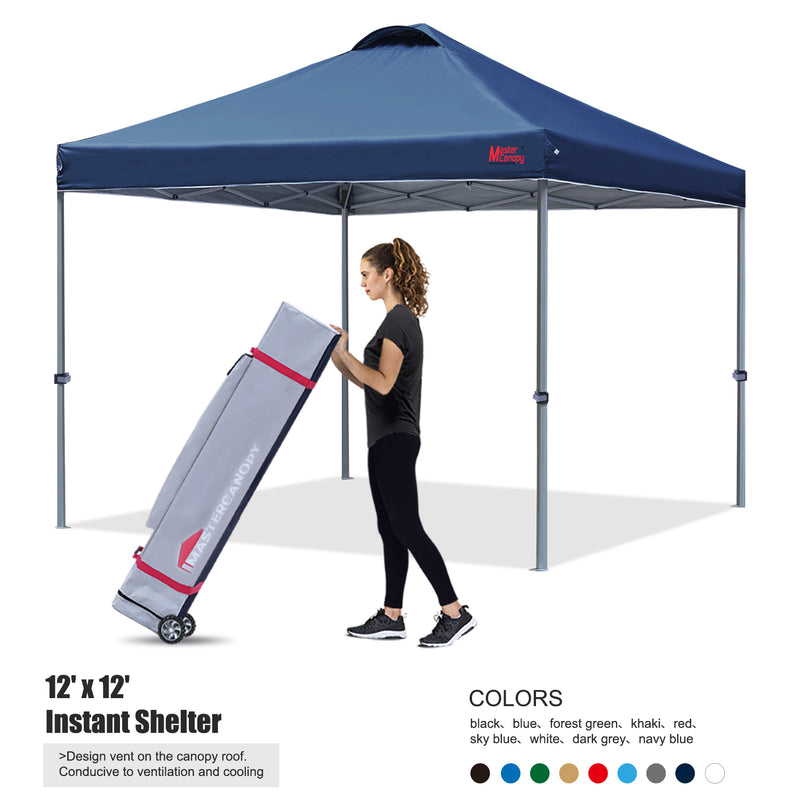 Load image into Gallery viewer, Leisure Sports Durable Ez Pop-Up Canopy Tent with Vented Top - 8x8, 10x10, 12x12
