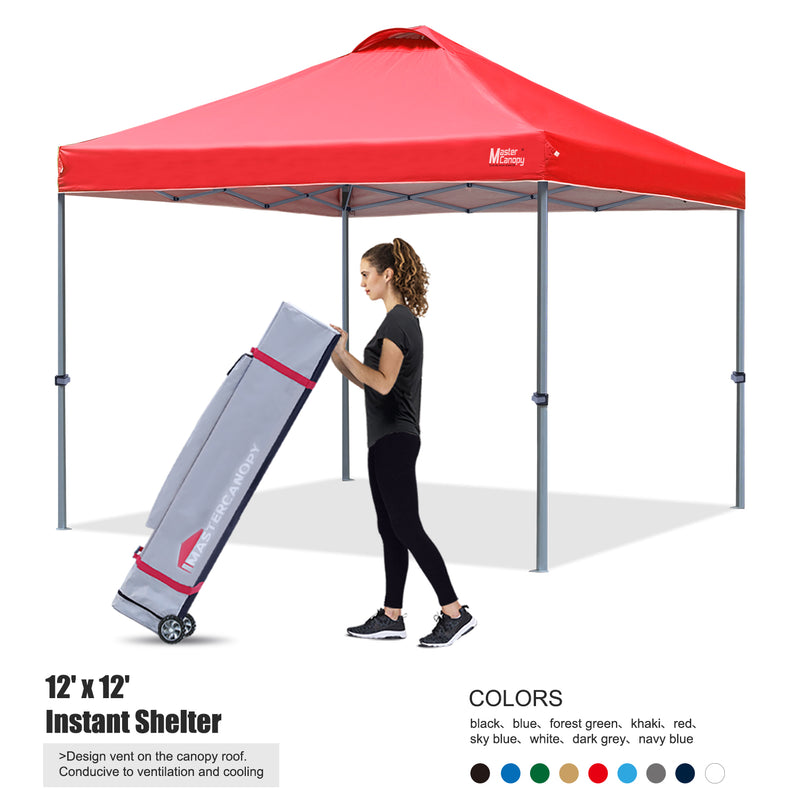 Load image into Gallery viewer, Leisure Sports Durable Ez Pop-Up Canopy Tent with Vented Top - 8x8, 10x10, 12x12
