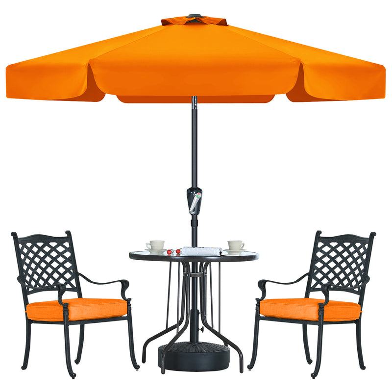 Load image into Gallery viewer, MASTERCANOPY Valance Patio Umbrella for Outdoor Table Market 6/8 Ribs
