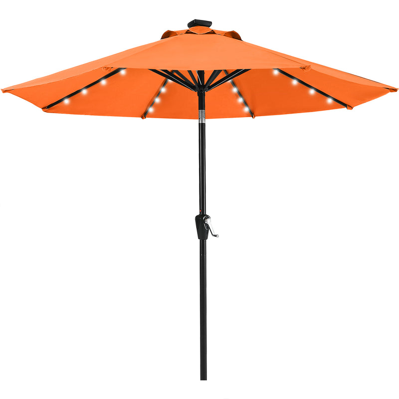 Load image into Gallery viewer, MASTERCANOPY Patio Umbrella with 32 Solar LED Lights 6&amp;8 Ribs
