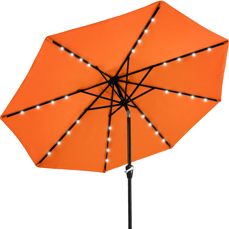Load image into Gallery viewer, MASTERCANOPY Patio Umbrella with 32 Solar LED Lights 6&amp;8 Ribs
