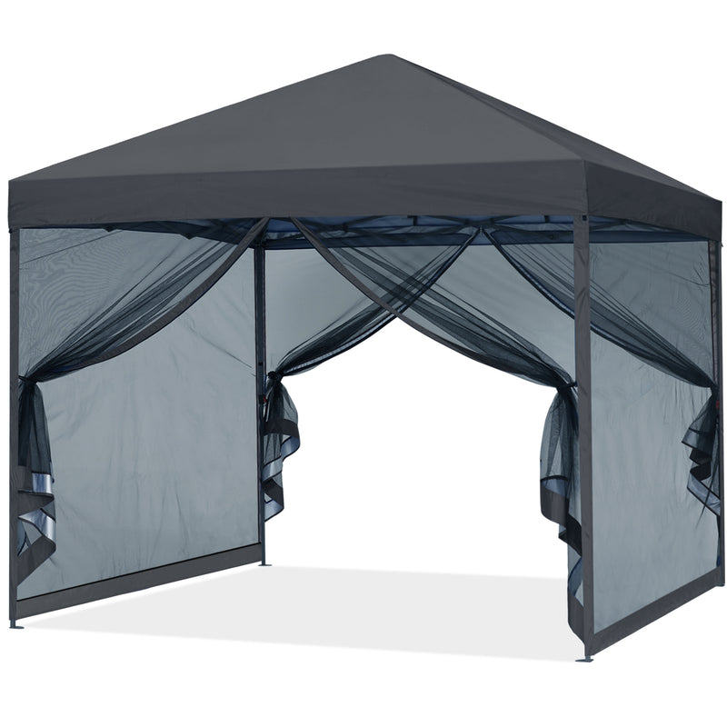 Load image into Gallery viewer, Leisure Sports Pop-Up Easy Setup Outdoor Canopy Tent with Netting Screen Walls - 8x8, 10x10
