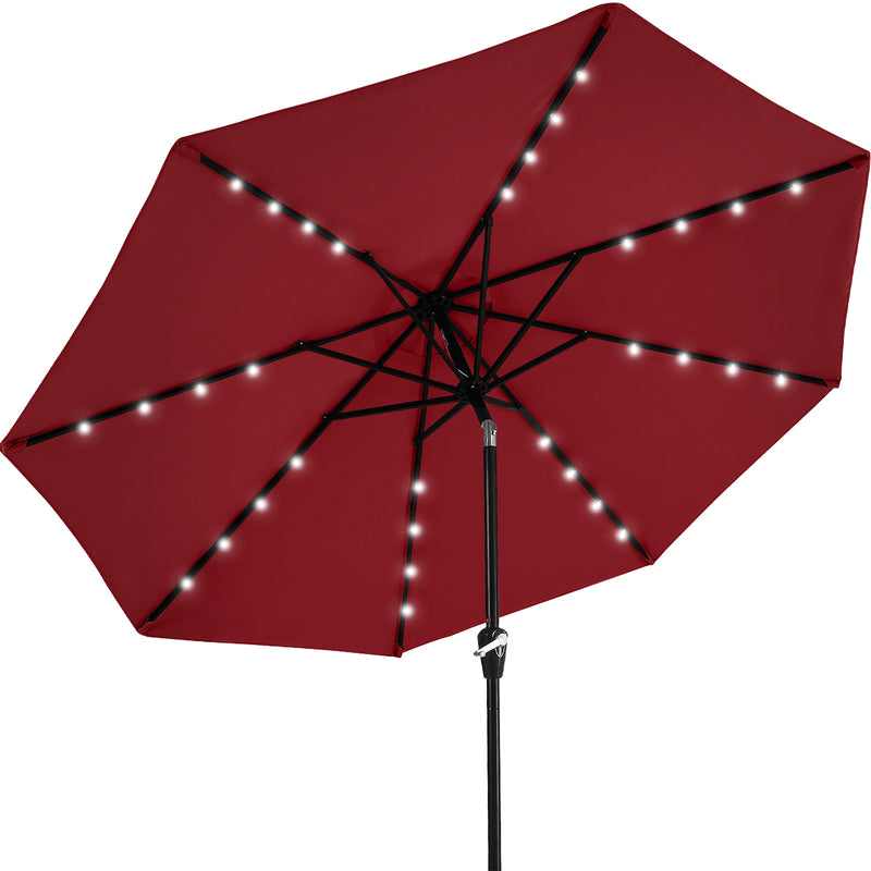 Load image into Gallery viewer, MASTERCANOPY Patio Umbrella with 32 Solar LED Lights 6&amp;8 Ribs
