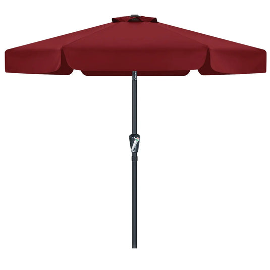 MASTERCANOPY 7.5FT/9FT Valance Patio Umbrella for Outdoor Table Market-CA