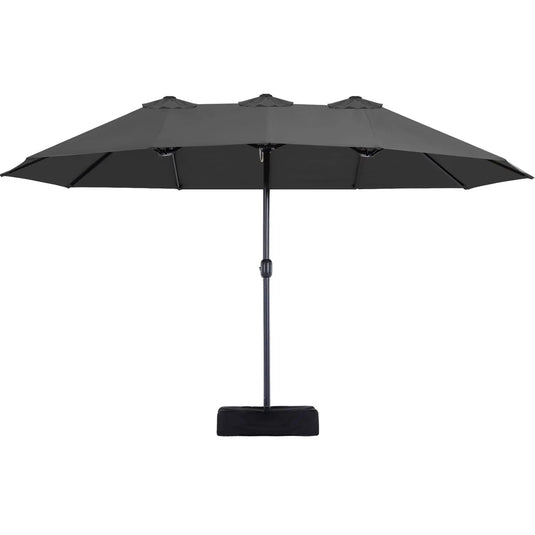 15FT Patio Outdoor Umbrella Double Sided Large Umbrella