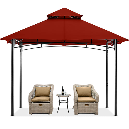 9x9/10x12/11x11 Outdoor Garden Patio Gazebo with Stable Steel Farme