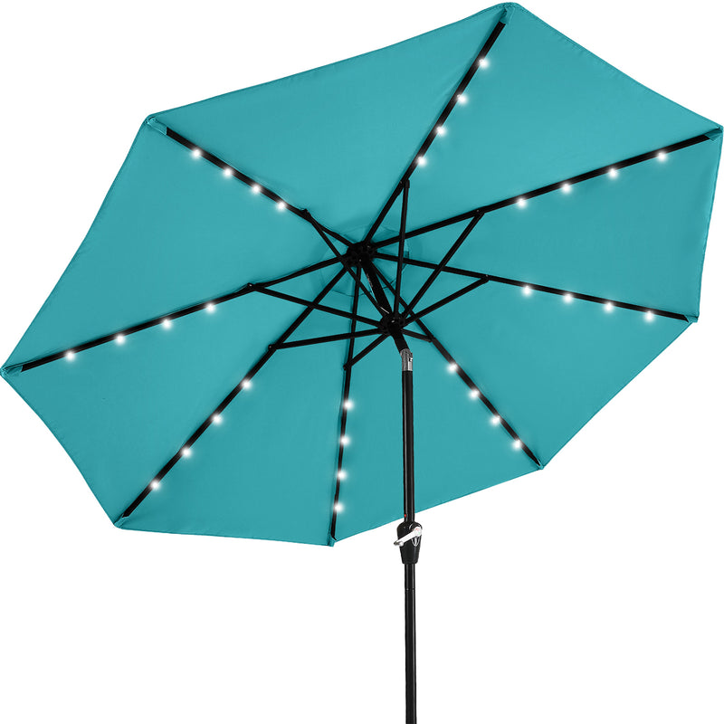Load image into Gallery viewer, MASTERCANOPY Patio Umbrella with 32 Solar LED Lights 6&amp;8 Ribs
