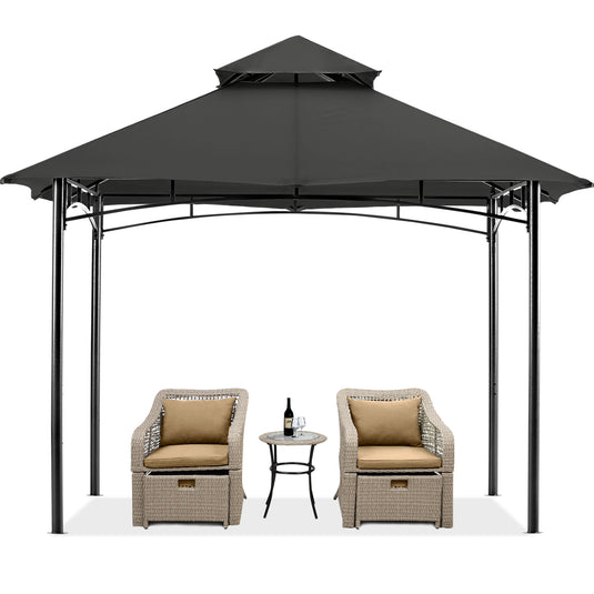 9x9/10x12/11x11 Outdoor Garden Patio Gazebo with Stable Steel Farme