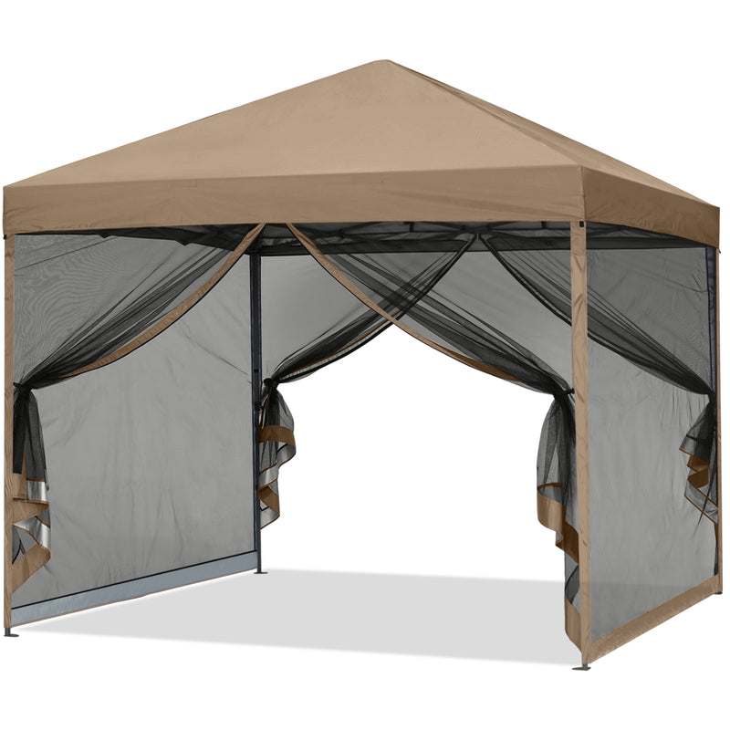 Load image into Gallery viewer, Leisure Sports Pop-Up Easy Setup Outdoor Canopy Tent with Netting Screen Walls - 8x8, 10x10

