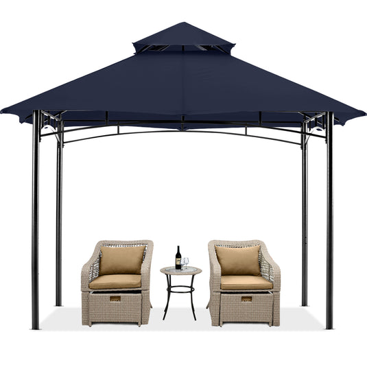 9x9/10x12/11x11 Outdoor Garden Patio Gazebo with Stable Steel Farme
