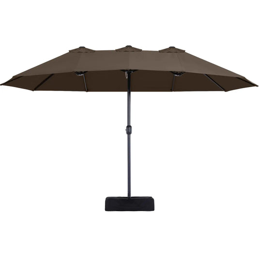 15FT Patio Outdoor Umbrella Double Sided Large Umbrella