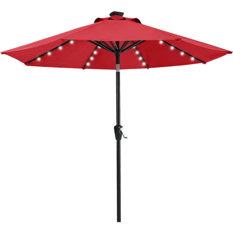 Load image into Gallery viewer, MASTERCANOPY Patio Umbrella with 32 Solar LED Lights 6&amp;8 Ribs
