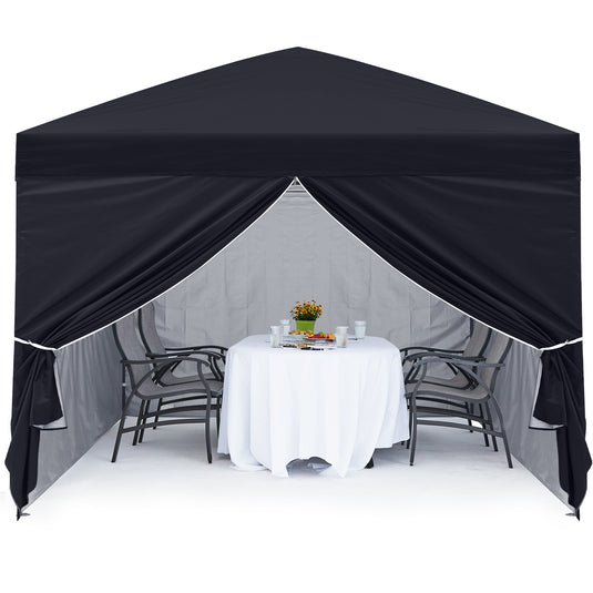 Leisure Sports Pop-Up Canopy Tent with Church Window Sidewalls - 10x10, 10x20