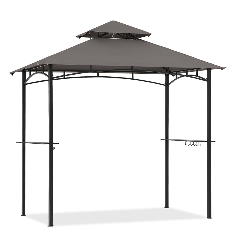 Load image into Gallery viewer, 8x5 Grill Gazebo Outdoor BBQ Gazebo Canopy with 2 LED Lights
