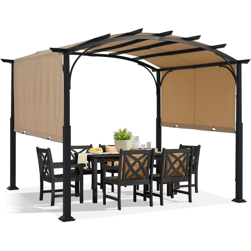 Load image into Gallery viewer, MASTERCANOPY Outdoor Retractable Pergola with Sun Shade Patio Garden Pergola
