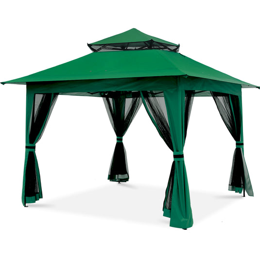 13x13 Patio Gazebo Outdoor Pop Up Gazebo with Mesh Walls