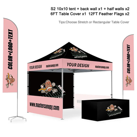 Mastercanopy Core-35 Custom Canopy Tent 10x10 Full Case Vision Super Value Package