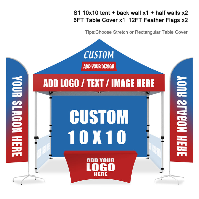 Load image into Gallery viewer, Mastercanopy Lite-30 Commercial Custom Canopy Tent 10x10 Full Case Vision Super Value Package
