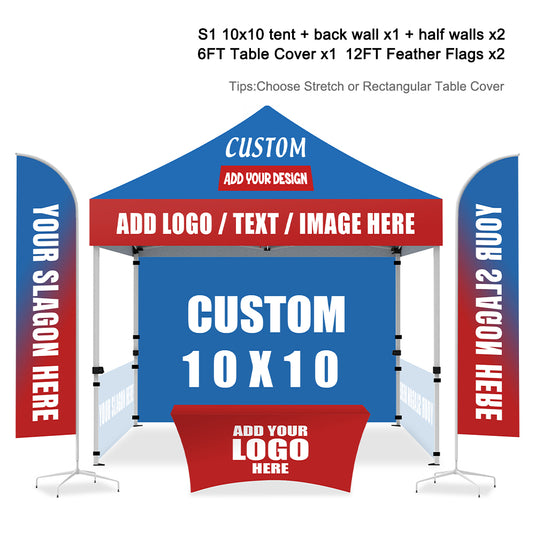 Mastercanopy Lite-30 Commercial Custom Canopy Tent 10x10 Full Case Vision Super Value Package