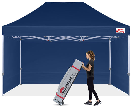 Mastercanopy Lite-30 Commercial Canopy Tent with Sidewalls - 10x10, 10x15, 10x20