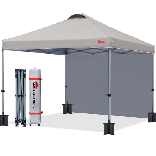Leisure Sports Durable Pop-Up Canopy Tent with Sidewall - 8x8, 10x10