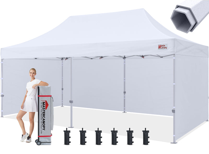 Load image into Gallery viewer, Mastercanopy Core-35 Premium Heavy Duty Instant Canopy Tent with Sidewalls - 10x10, 10x15, 10x20
