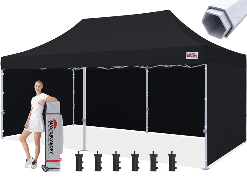 Load image into Gallery viewer, Mastercanopy Core-35 Premium Heavy Duty Instant Canopy Tent with Sidewalls - 10x10, 10x15, 10x20
