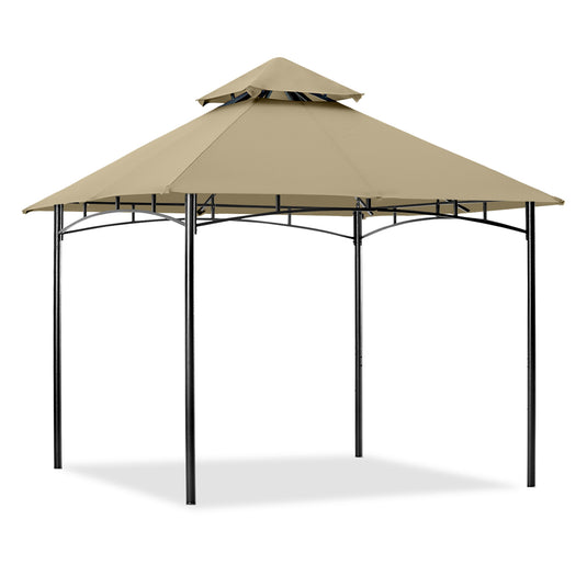 9x9/10x12/11x11/11x17 Outdoor Garden Patio Gazebo with Stable Steel Farme